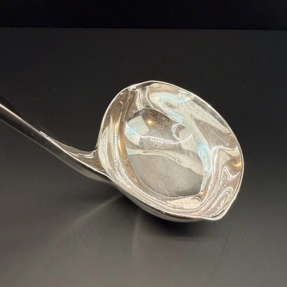 Vintage Gerity Silver Plate Ladle Georgian Style‎ Reproduction GS 48 Drop Hook
